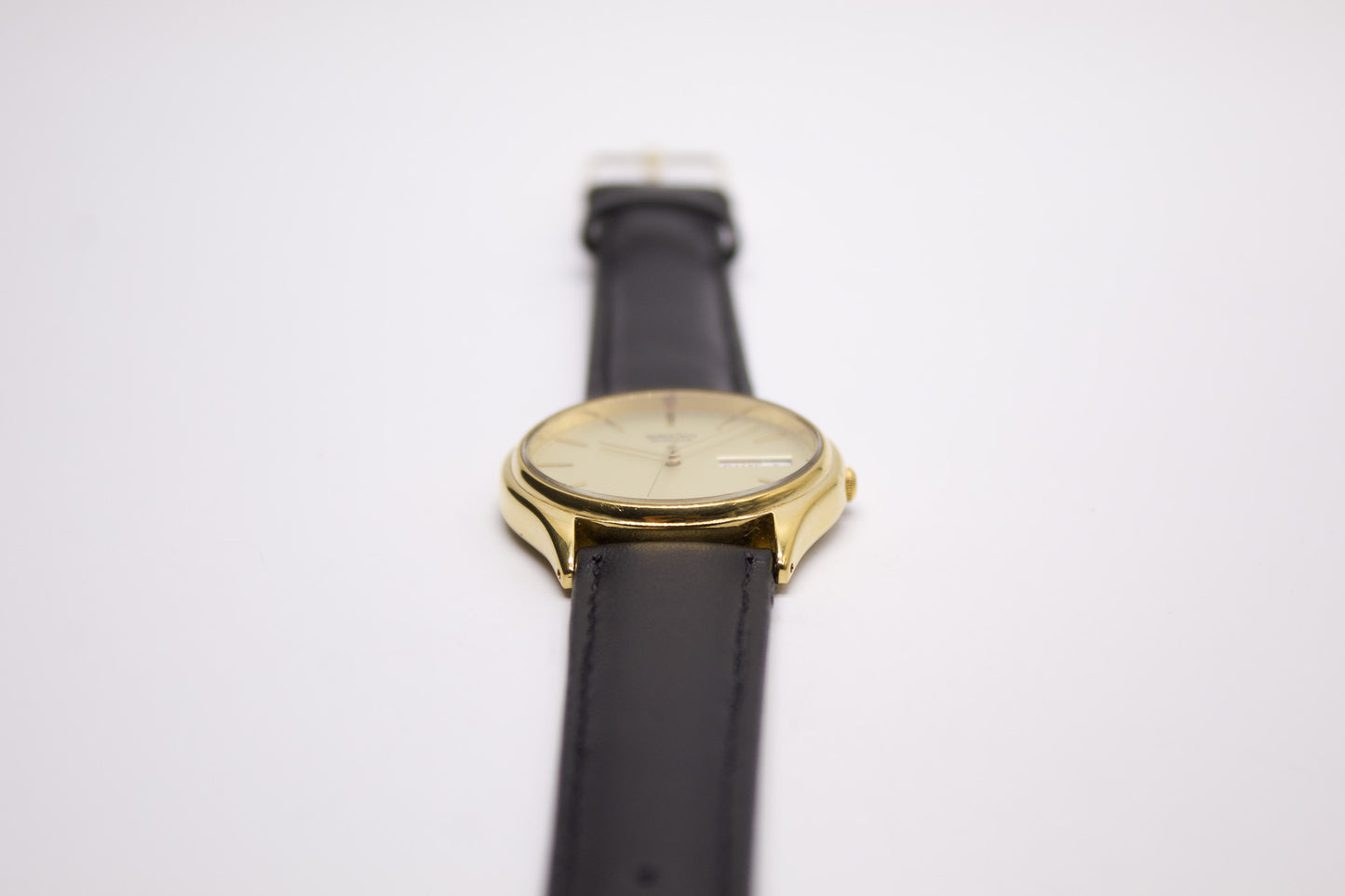 1997 Seiko Quartz Warm Gold Toned Men's Dress Wrist-Watch