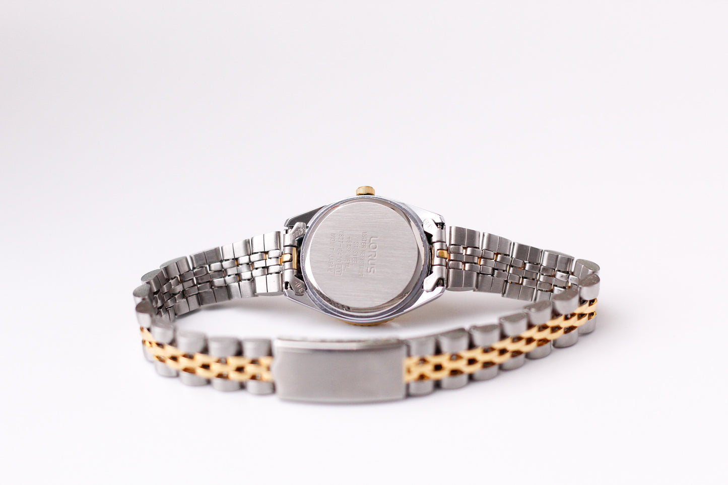 [Mint] 1990s Lorus Quartz Baby Date-Just Two Tone Ladies' Wrist-Watch