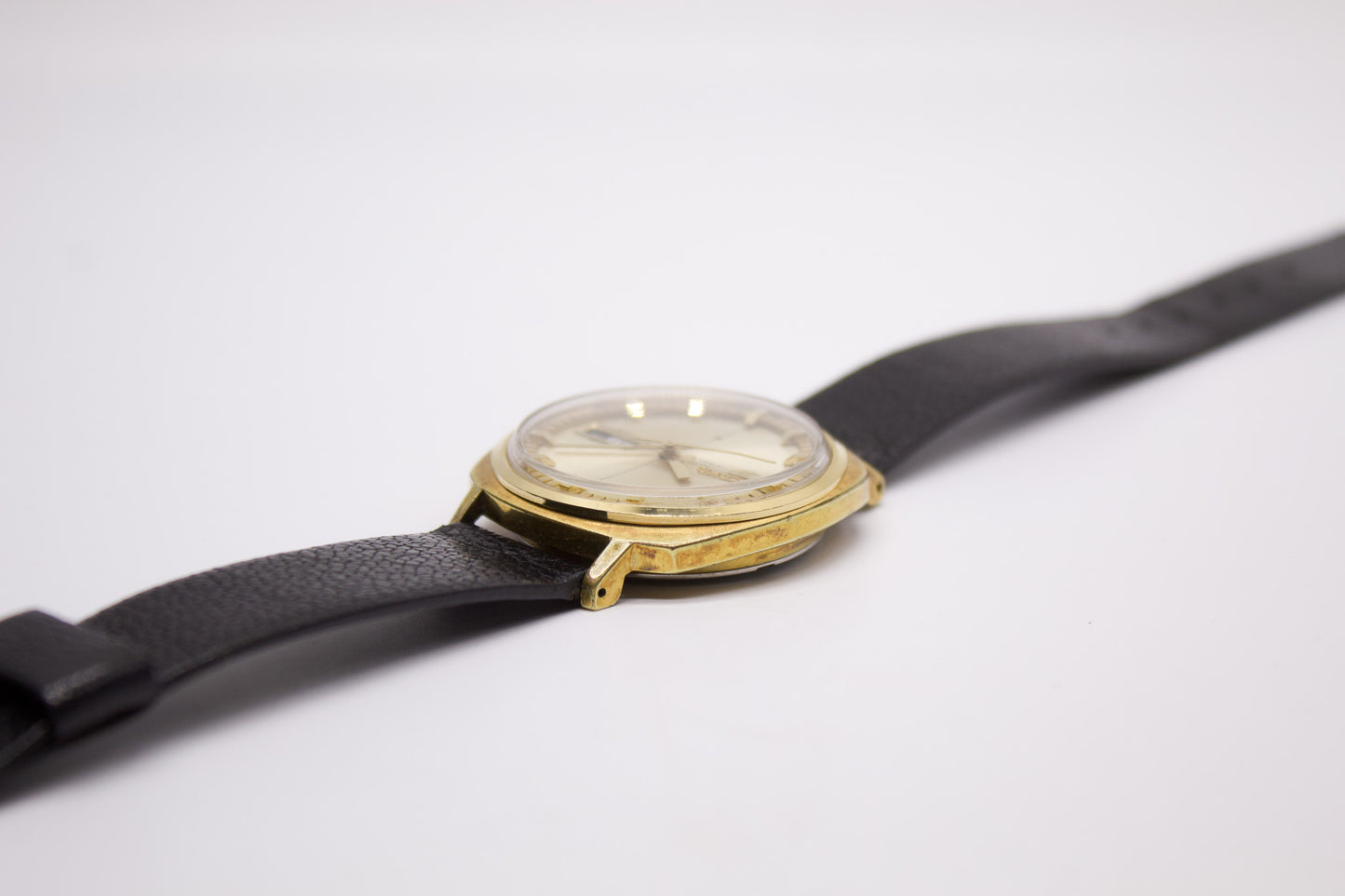 [Serviced] 1969 Seiko 5 Automatic Champagne Dial Men's Wrist-Watch