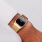 1985 Pulsar Quartz Inky Black Dial Men's Wrist-Watch