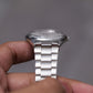 1995 Pulsar Quartz Silver Sunburst Dial Men's Wrist-Watch W/Tag