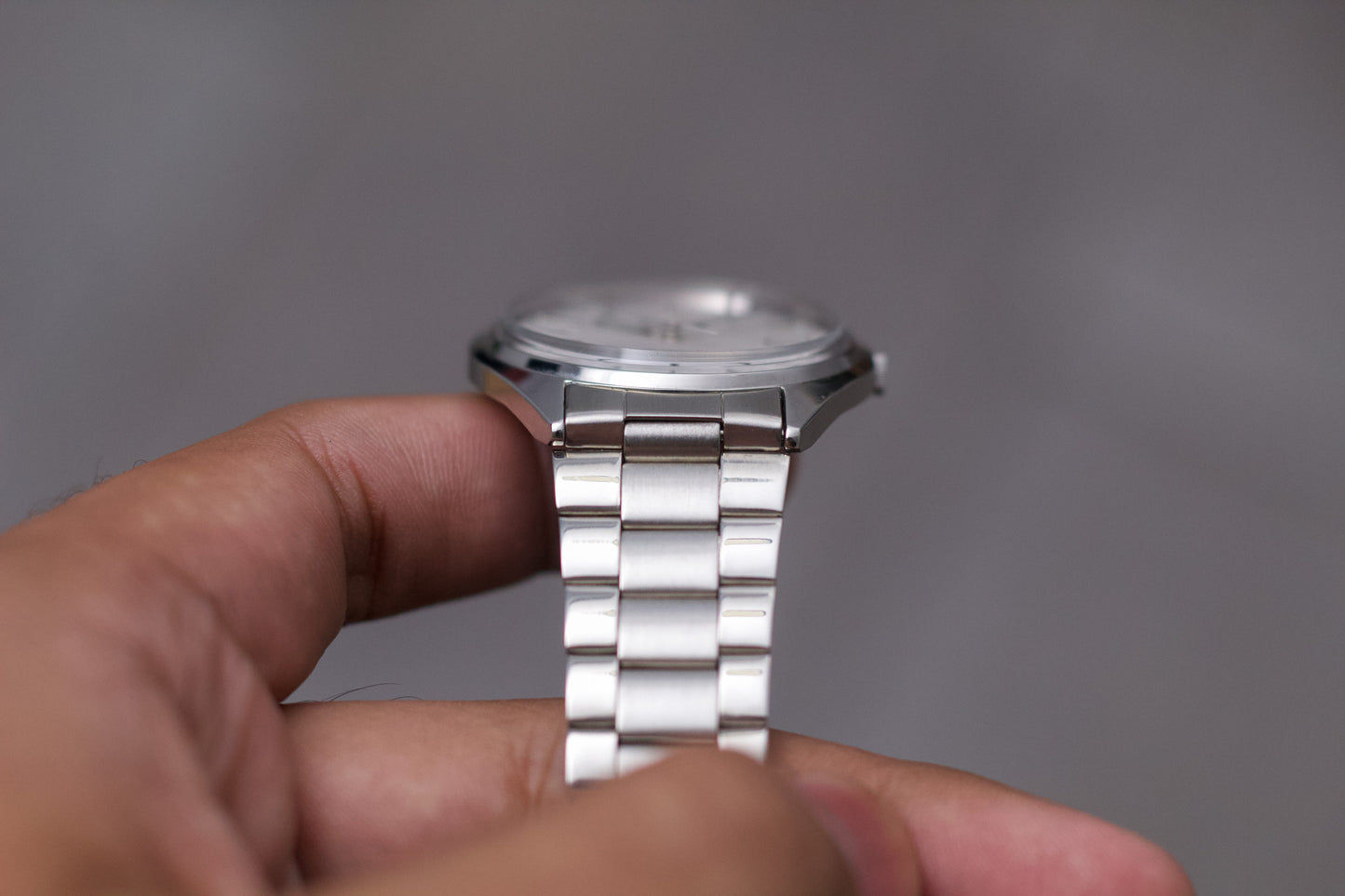 1995 Pulsar Quartz Silver Sunburst Dial Men's Wrist-Watch W/Tag