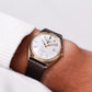 1982 Pulsar Quartz Straight Grain Silver Dial Men's Wrist-Watch