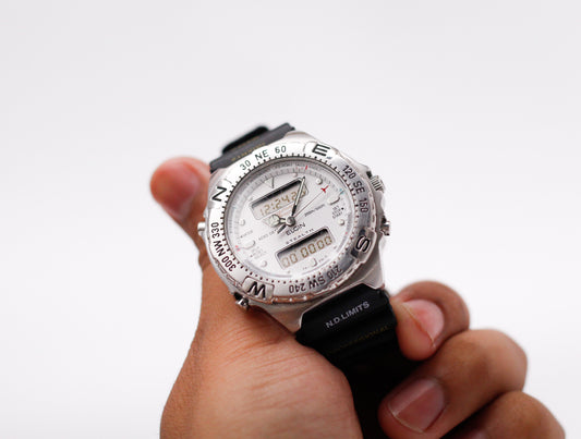 1990s Elgin Stealth Pilot's Ana-Digi Men's Wrist-Watch