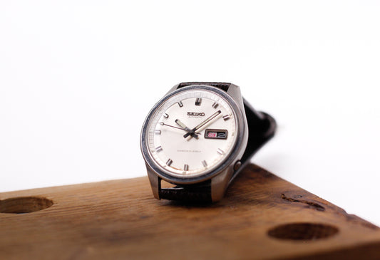 [Serviced] 1967 Seiko Sportsmatic Automatic Silver Sunburst Dial Men's Wrist Watch