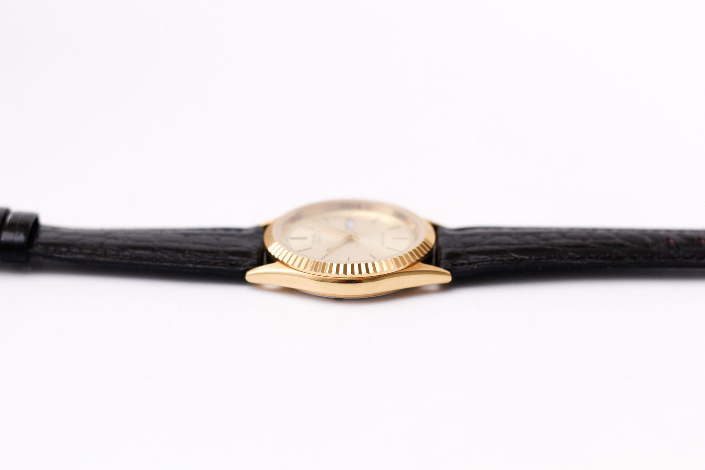 1998 Citizen CQ 'Baby Day-Date' Golden Sunburst Dial Men's Wrist-Watch