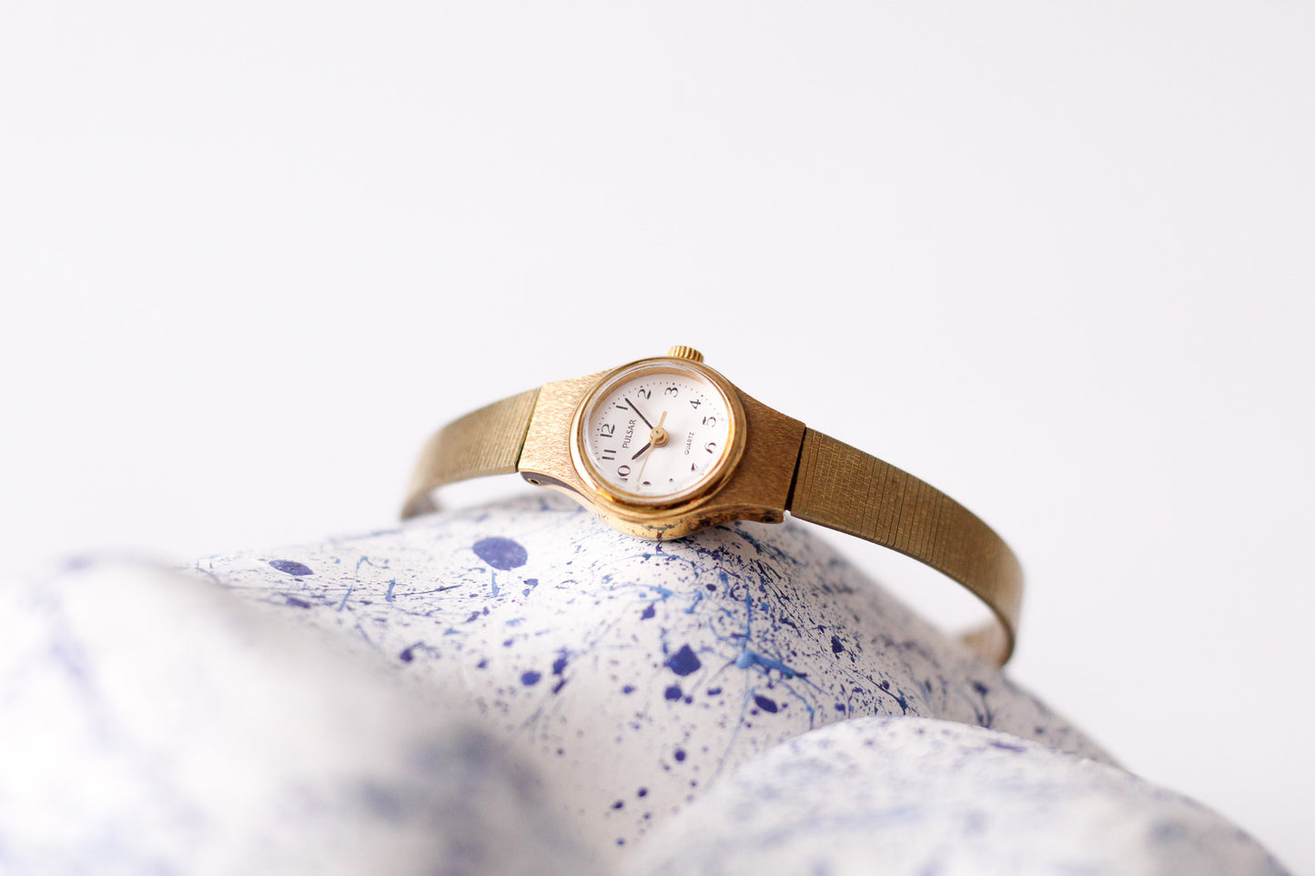 1997 Pulsar Quartz Brilliant White Dial Ladies' Wrist-Watch
