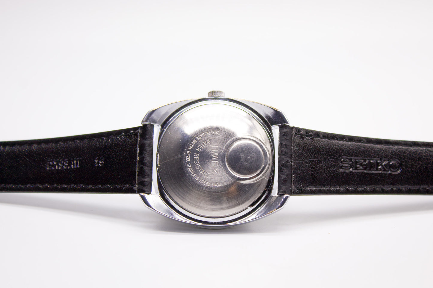 [Serviced] 1970s Timex Electronic Midnight Black Dial Dial Men's Wrist-Watch