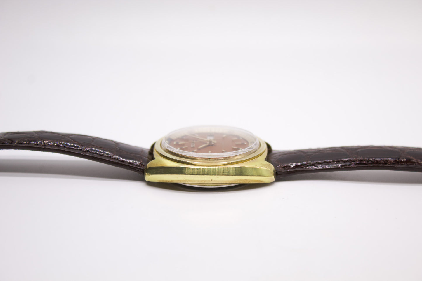 [Serviced] 1971 Seiko Bell-Matic Chocolate Brown Dial Men's Wrist-Watch