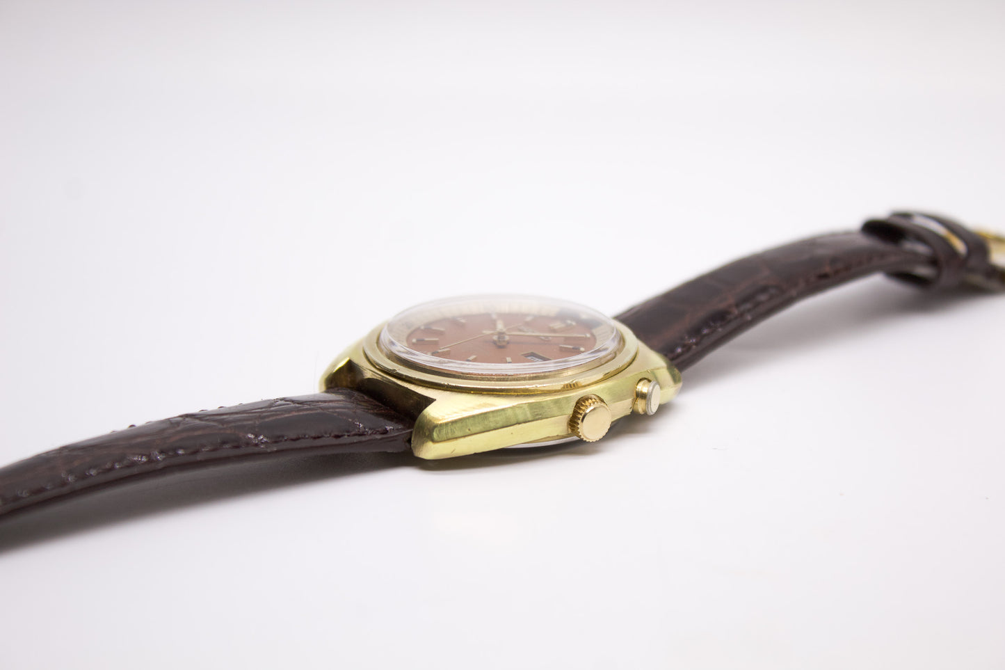 [Serviced] 1971 Seiko Bell-Matic Chocolate Brown Dial Men's Wrist-Watch