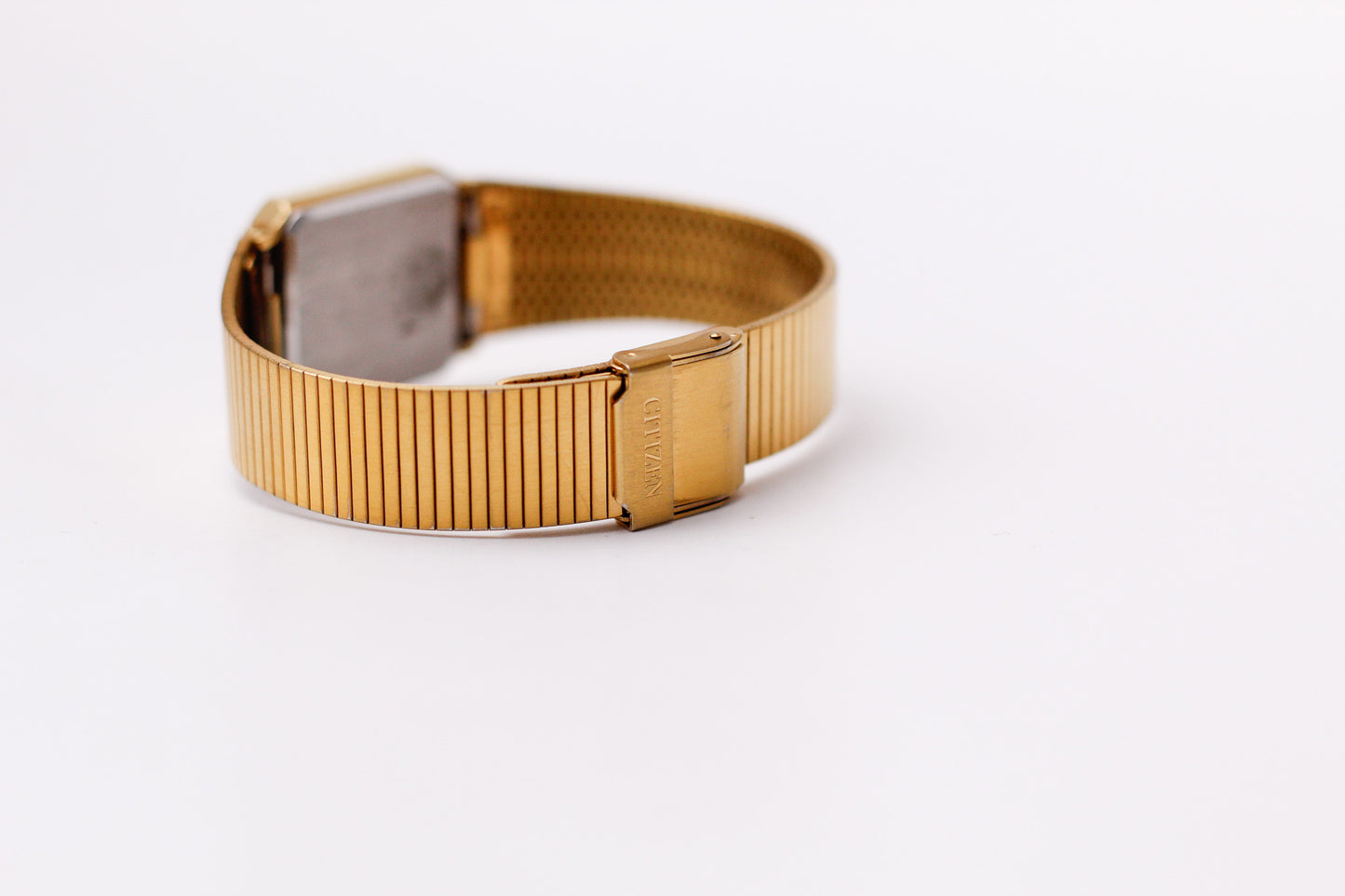 1993 Citizen Quartz Golden 'Tank' Men's Wrist-Watch