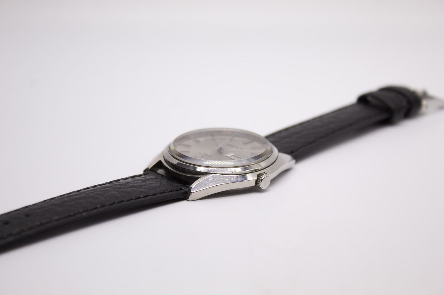 [Serviced] 1971 Seiko Lord-Matic Golden Gray Sunburst Dial Men's Wrist-Watch