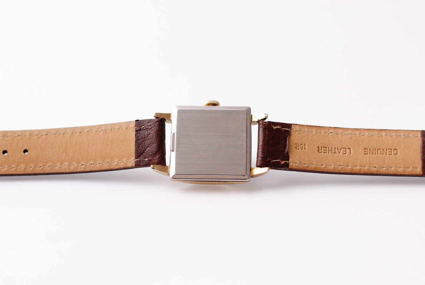 [Serviced] 1952 Swiss Bulova Mechanical Light Cream Dial Men's Wrist-Watch