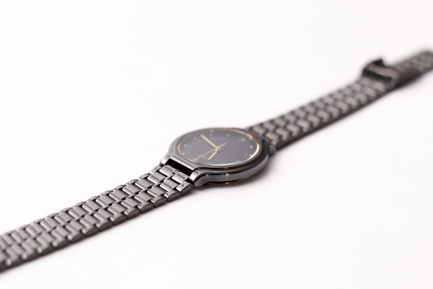 [Near Mint] 1993 Seiko Quartz SX Inky Black Dial Men's Wrist-Watch