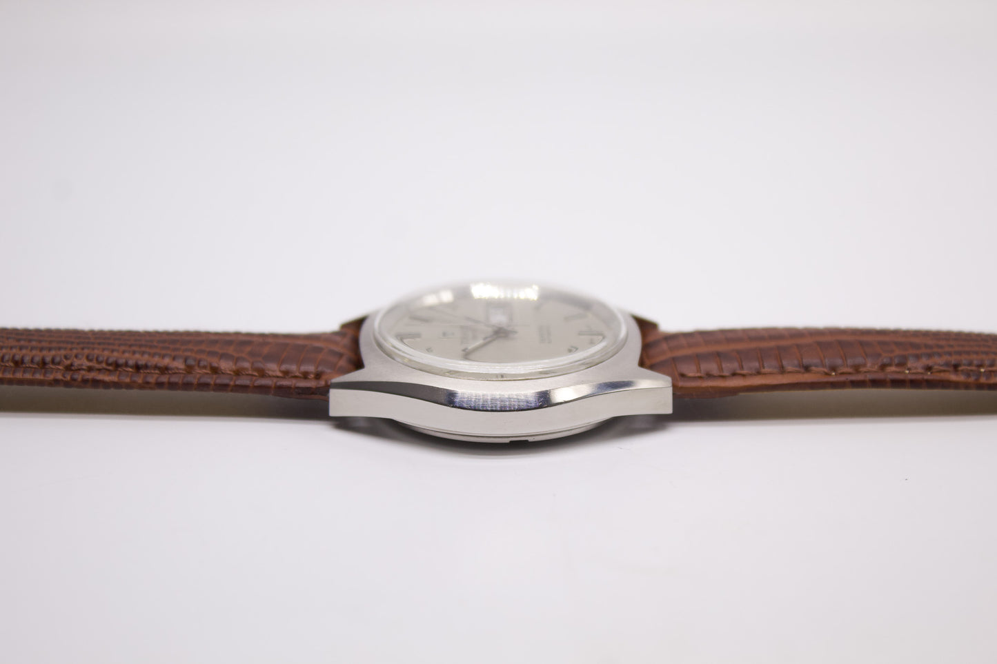 [Serviced] 1970s Tissot Seastar Automatic Silver Linen Dial Men's Wrist-Watch