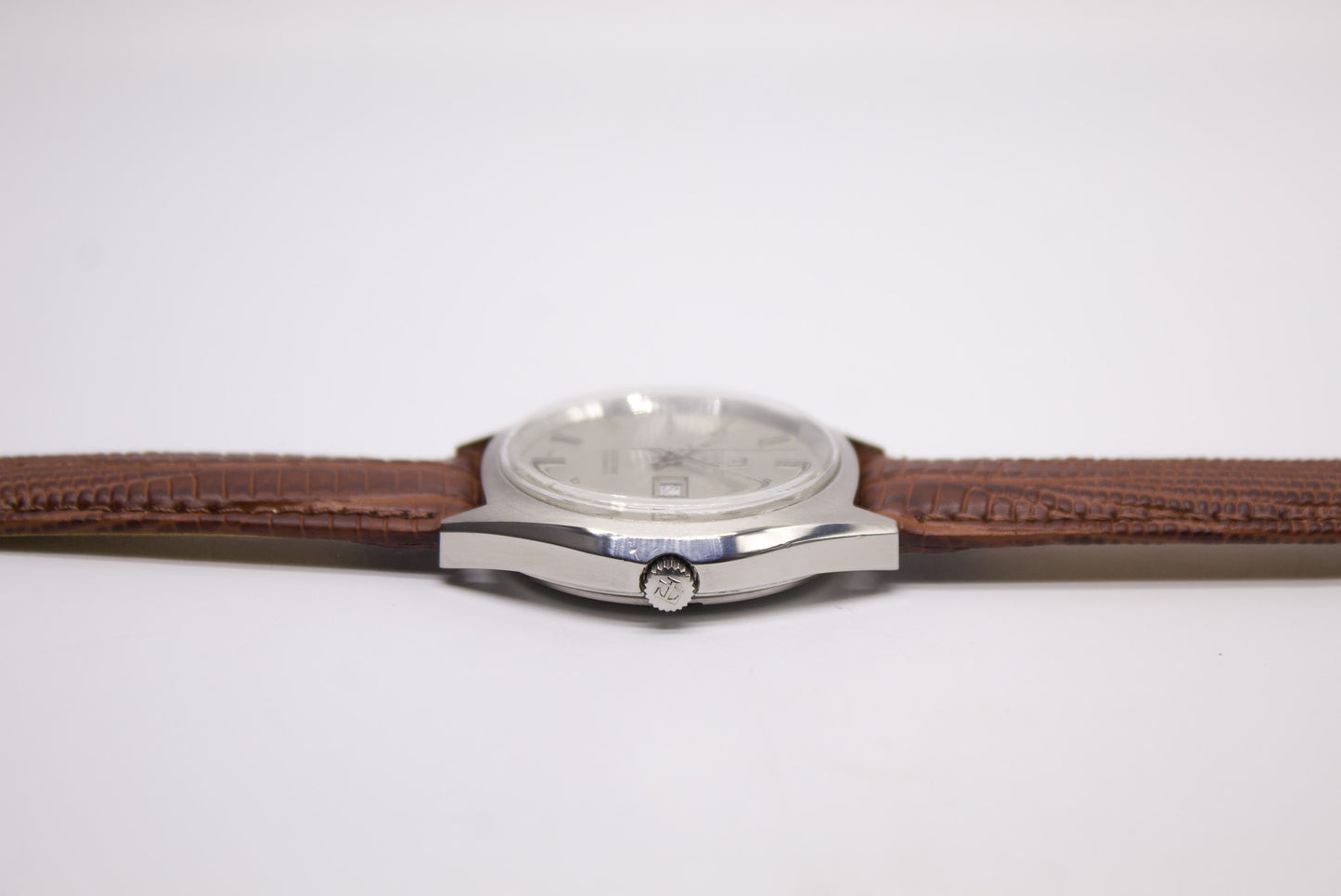 [Serviced] 1970s Tissot Seastar Automatic Silver Linen Dial Men's Wrist-Watch