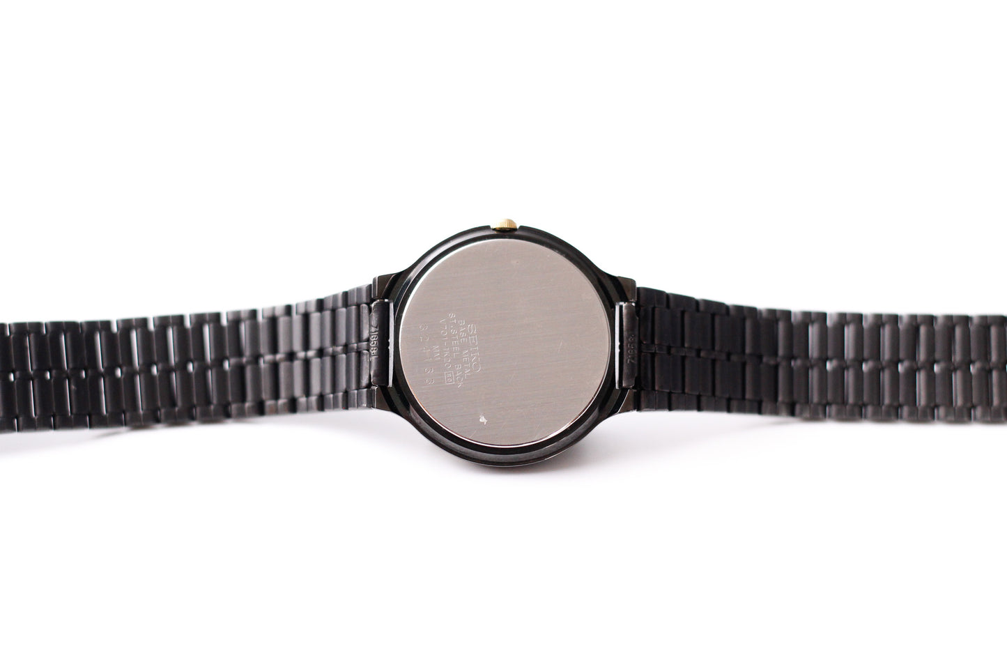 [Near Mint] 1993 Seiko Quartz SX Inky Black Dial Men's Wrist-Watch