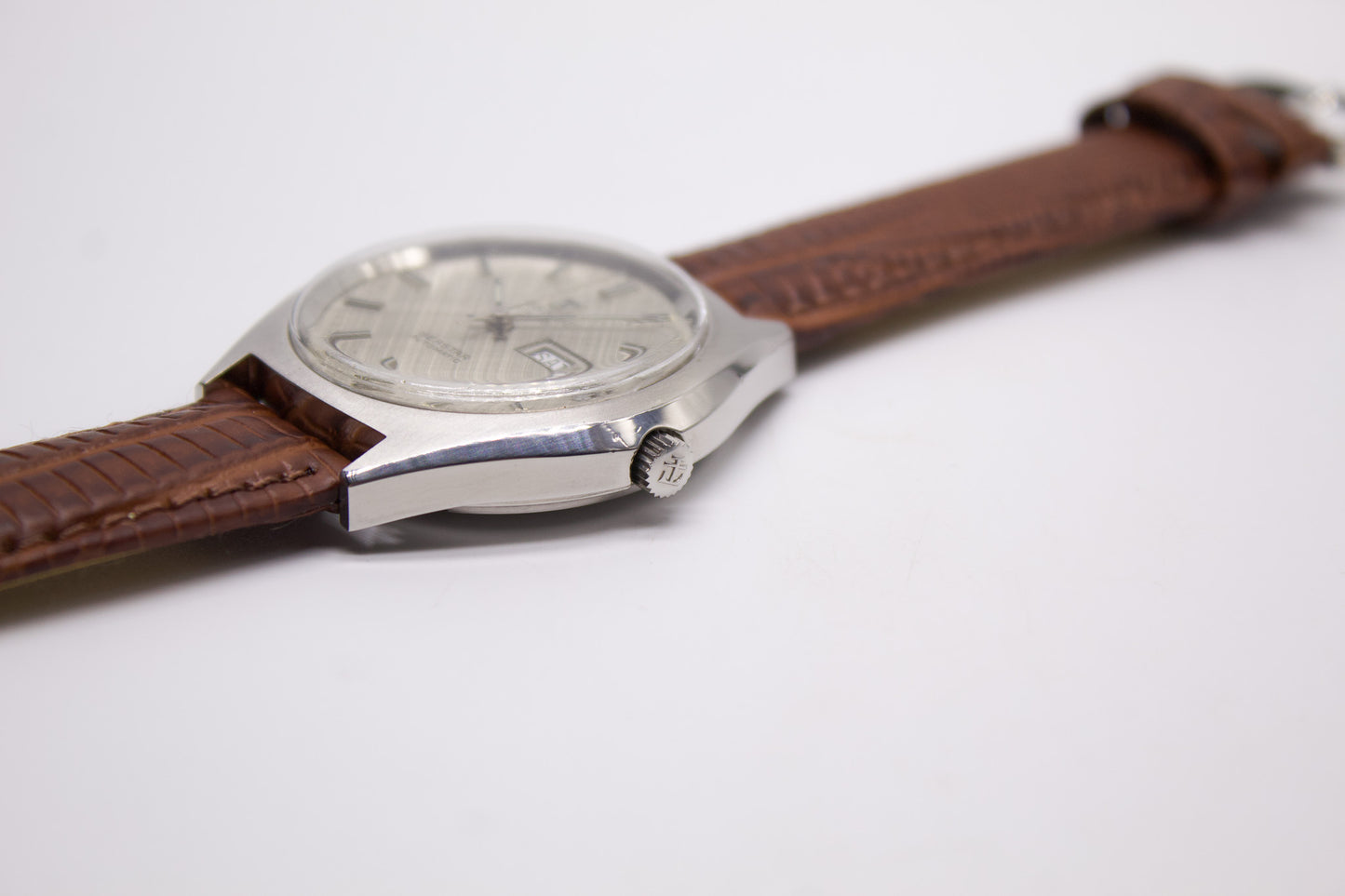 [Serviced] 1970s Tissot Seastar Automatic Silver Linen Dial Men's Wrist-Watch