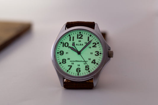 1997 Seiko Alba 'Flashlight' Field Watch Quartz Men's Wrist-Watch