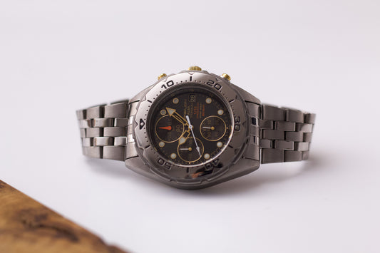1997 Alba Epsilon Titanium Quartz Chronograph Men's Wrist-Watch