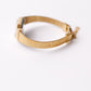 1990 Pulsar Quartz Straight Grain Golden Dial Ladies' Wrist-Watch