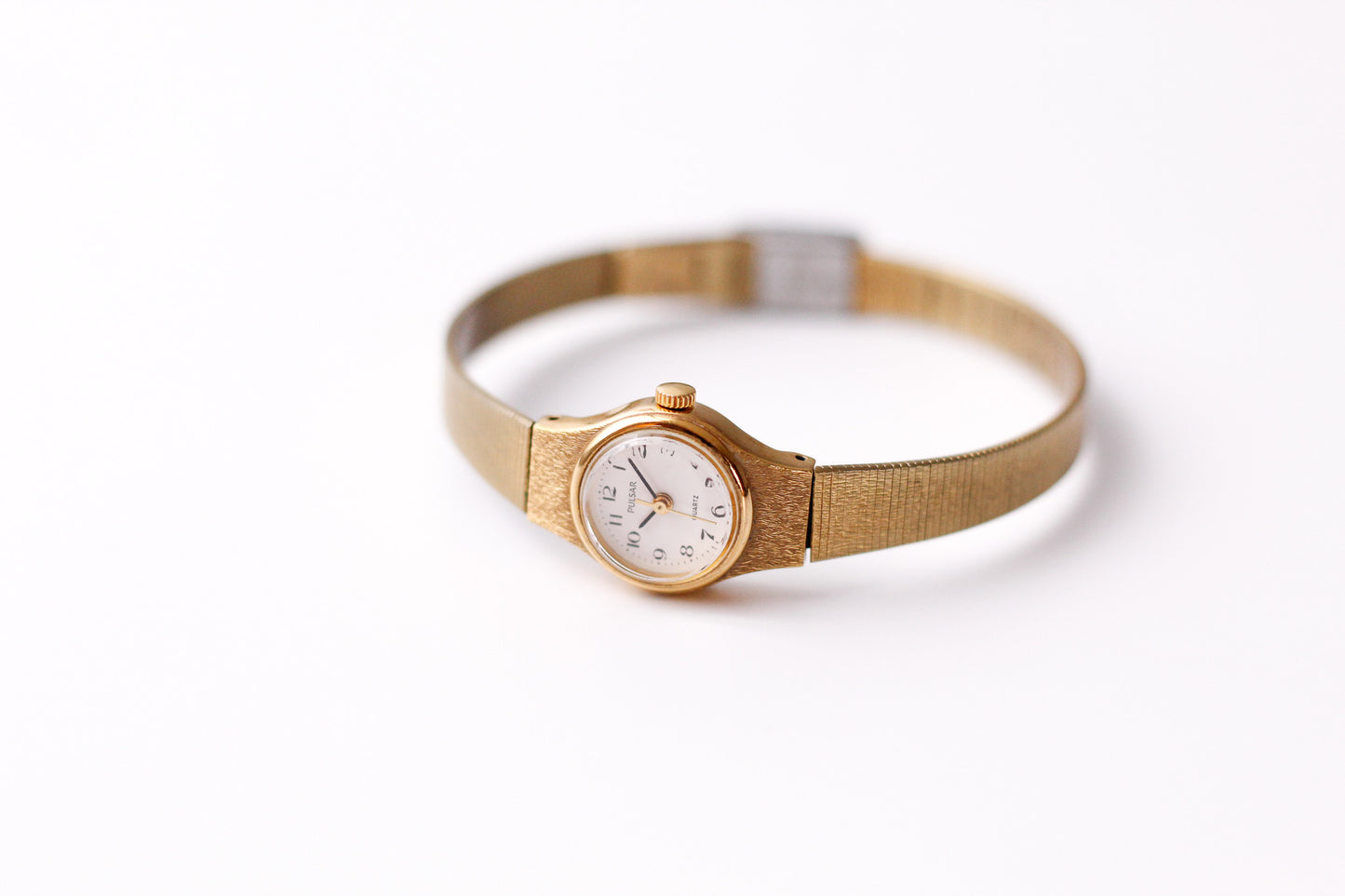1997 Pulsar Quartz Brilliant White Dial Ladies' Wrist-Watch