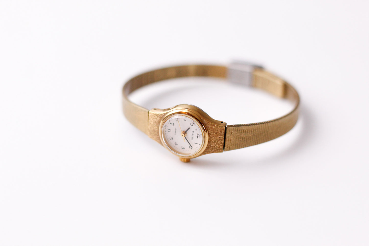1997 Pulsar Quartz Brilliant White Dial Ladies' Wrist-Watch