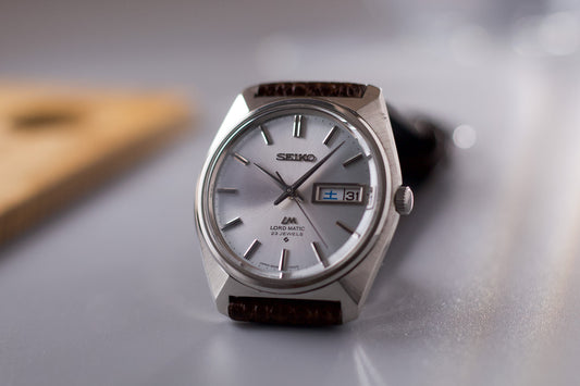 [Serviced] 1969 Seiko Lord-Matic Silver Sunburst Dial Men's Wrist-Watch