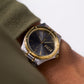 1997 Seiko Two Tone Quartz Sunburst Gray Dial Men's Wrist-Watch