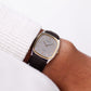 1984 Seiko Lassale Quartz Textured Gray Dial Two Tone Men's Wrist-Watch
