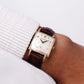 [Serviced] 1952 Swiss Bulova Mechanical Light Cream Dial Men's Wrist-Watch