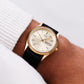 1998 Citizen CQ 'Baby Day-Date' Golden Sunburst Dial Men's Wrist-Watch