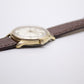 [Serviced] 1960s Benrus Golden Linen Dial Automatic Men's Wrist-Watch