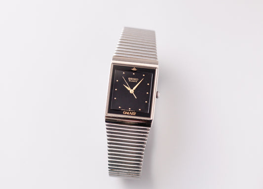 1987 Seiko Quartz Galaxy Inky Black Dial Men's Wrist-Watch