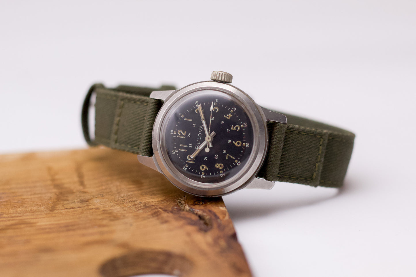 [Serviced] 1950s Korean War USA Issue Bulova 'Hack' Mechanical Men's Wrist-Watch