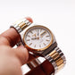 1980 Pulsar Quartz Stark White Dial Men's Two Tone Wrist Watch