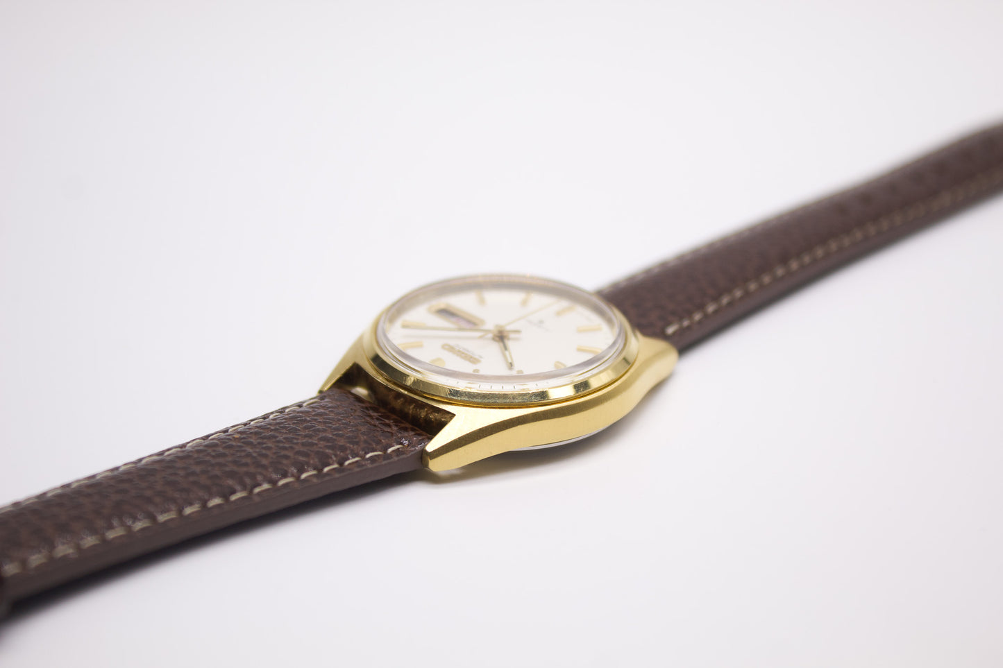 [Serviced] 1980 Seiko Automatic Stark White Dial Men's Wrist-Watch