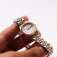 [Mint] 1993 Pulsar Quartz Silver Sunburst Dial Baby Day-Date Ladies' Wrist-Watch
