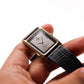 1985 Pulsar Quartz Gray Sunburst Dial Golden Tank Men's Wrist-Watch