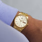1993 Seiko Quartz Champagne Dial Gold Toned Men's Wrist-Watch