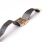1985 Pulsar Quartz Gray Sunburst Dial Golden Tank Men's Wrist-Watch
