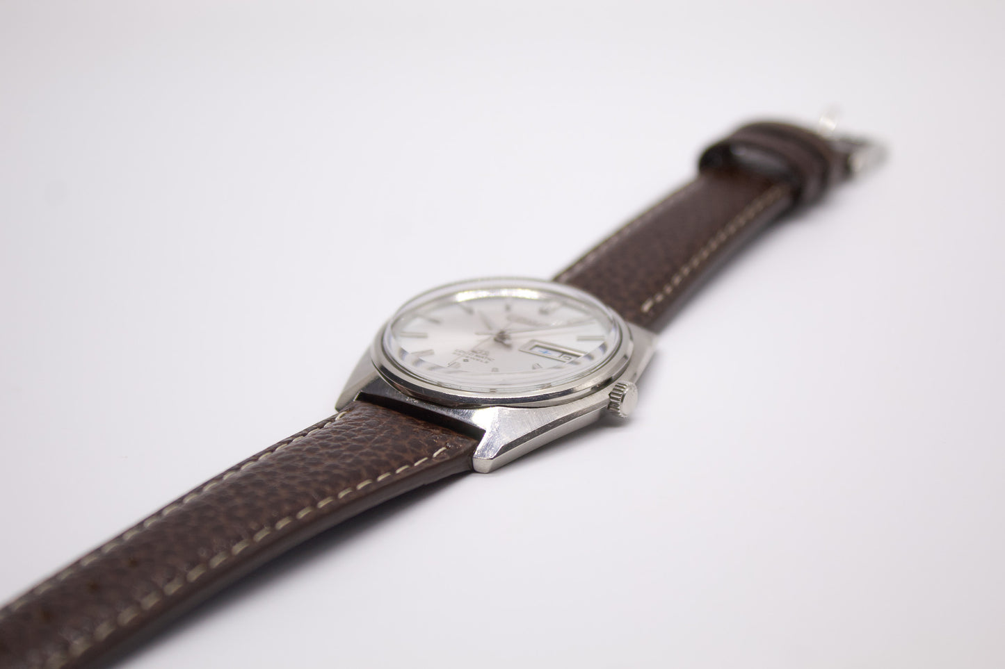 [Serviced] 1969 Seiko Lord-Matic Silver Sunburst Dial Men's Wrist-Watch