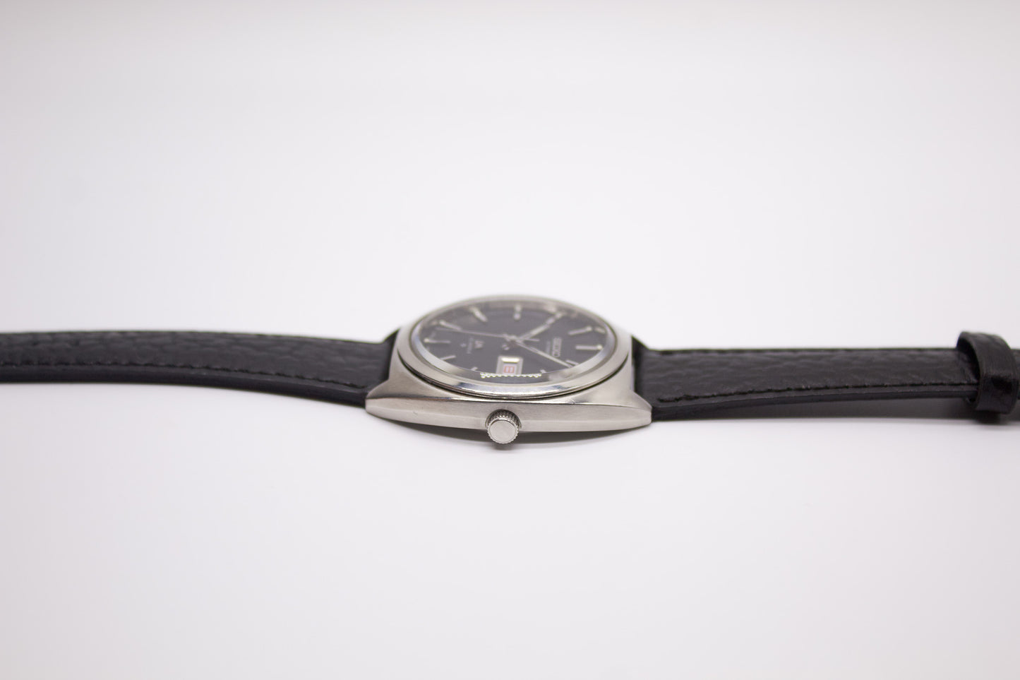 [Serviced] 1971 Seiko Lord-Matic Matte Midnight Black Dial Men's Wrist-Watch