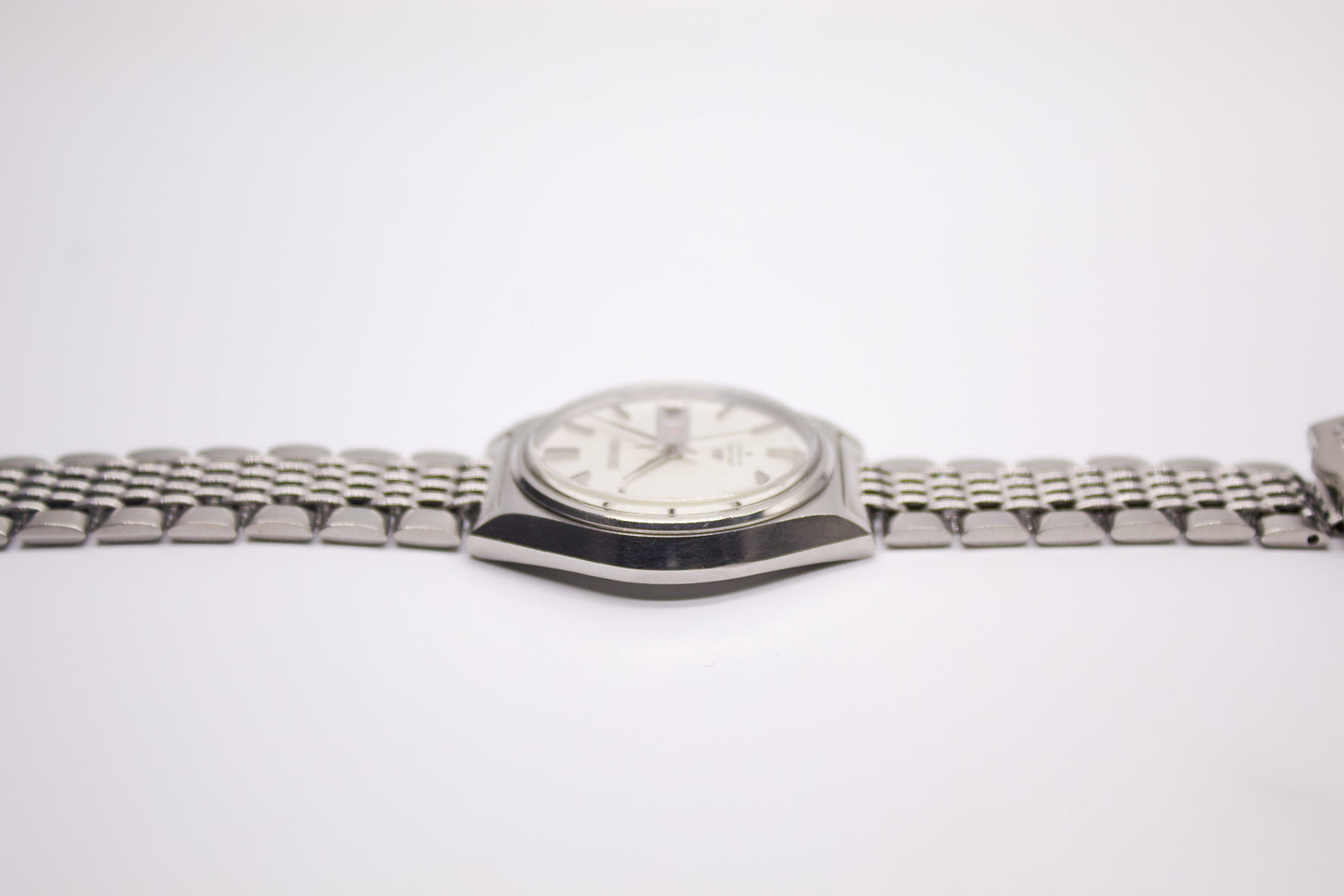 [Serviced] 1969 Seiko Lord-Matic Ivory Linen Dial Men's Wrist-Watch