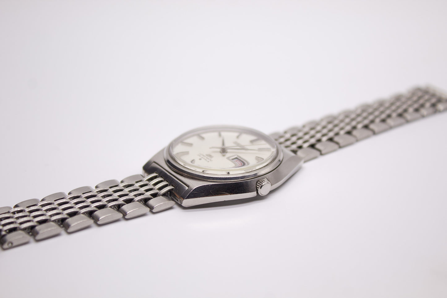 [Serviced] 1969 Seiko Lord-Matic Ivory Linen Dial Men's Wrist-Watch