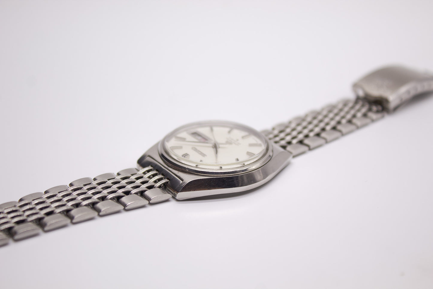 [Serviced] 1969 Seiko Lord-Matic Ivory Linen Dial Men's Wrist-Watch