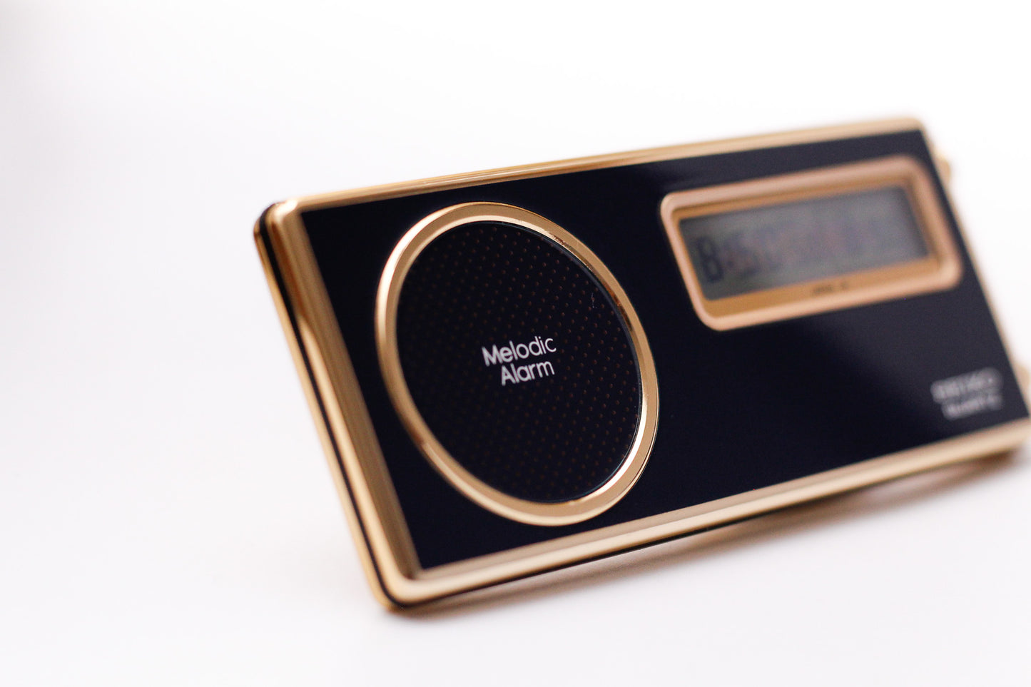 [Mint] 1980s Seiko Quartz Melodic Alarm Travel Clock W/Box-Pouch & Paperwork