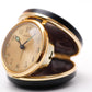 1960s Caravelle Golden Sunburst Dial Travel Alarm-Clock W/Box & Papers