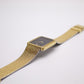 1984 Seiko Quartz Tank Inky Black Dial Men's Wrist-Watch