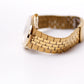 [Mint] 1999 Citizen Quartz Straight Grain Golden Dial Men's Wrist-Watch W/Box